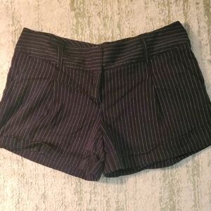 Metro Black Pinstripe Women's Shorts
